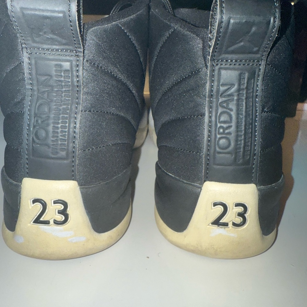 Jordan Men's Black and Red Sneakers - Picture 3 of 6